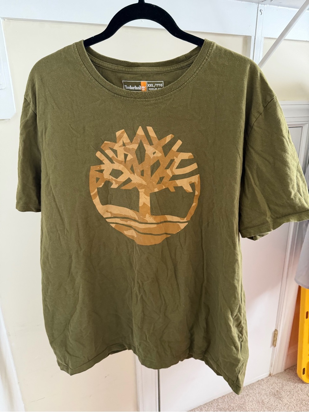Men's Green Timberland Graphic Tee Shirt Size XXL